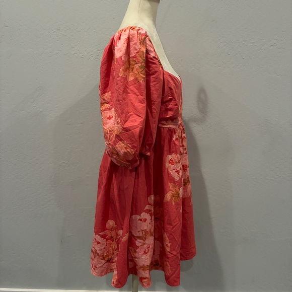 Free People Peony Babydoll Dress in Femme Combo - Size Large - Picture 8 of 14